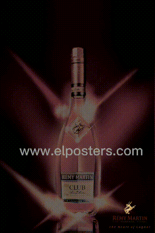 EL Poster for brand advertising, EL animation panel for Remy Martin