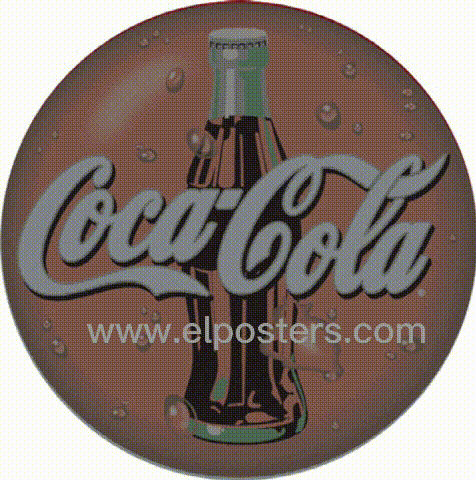 EL Posters, EL poster for Coca Cola advertising & promotion