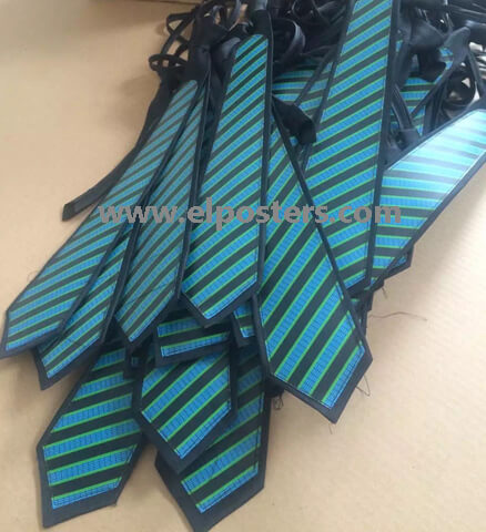 electroluminiscent tie, animation tie