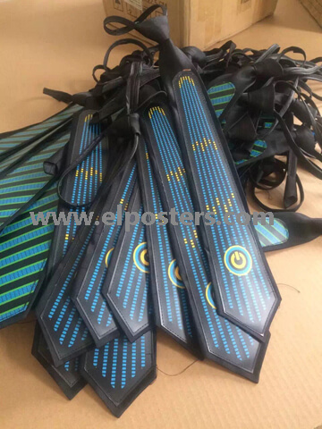 EL Tie, EL ties, EL gift items, electroluminiscent tie, animation tie