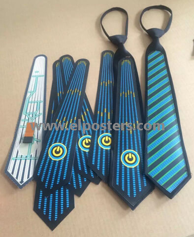 EL Tie, EL ties, EL gift items, electroluminiscent tie, animation tie