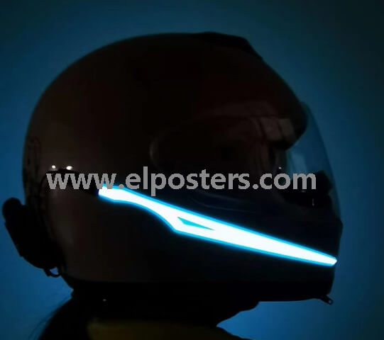 EL animation helmet, EL flash helmet,