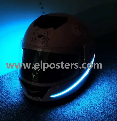 EL animation helmet, EL flash helmet,