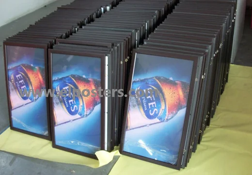 EL light box with aluminium frame